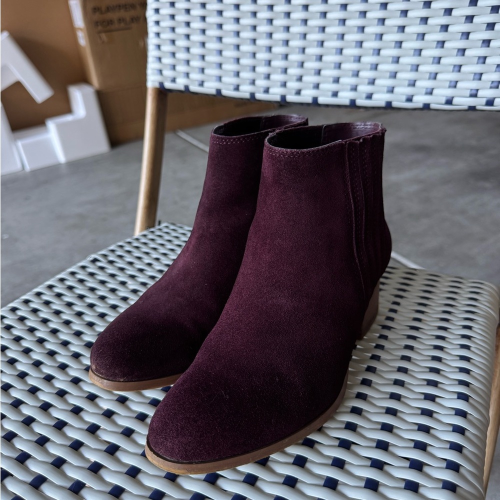 Aldo Deep Burgundy Ankle Booties